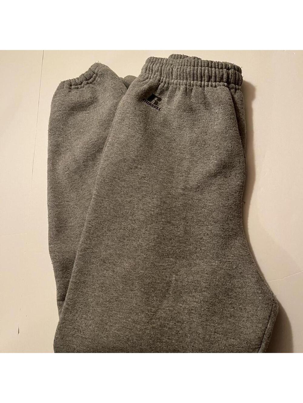 Russell Athletic Sweatpants Mens Small Gray Basic Joggers Lounge Pants